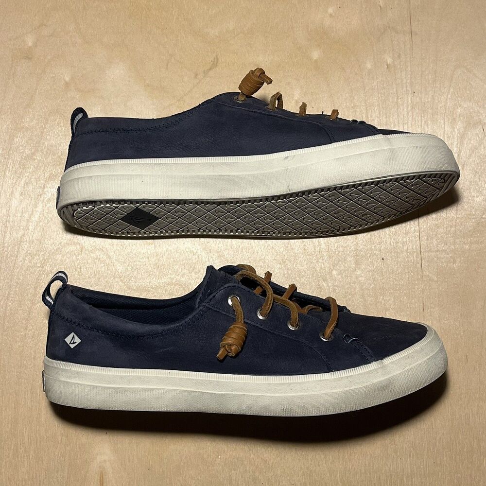 Sperry Womens US Size 8 Topsider Crest Vibe Navy Blue Lace Up Boat Nautical Prep - Picture 2 of 6